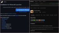 Install Fabric API and download the latest Auto-Run mod from CurseForge (Image via Mojang Studios/Fabric/CurseForge)
